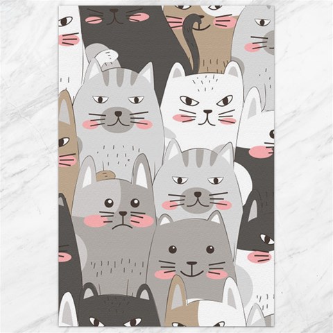 Cute Cats Seamless Pattern Canvas 24  x 36  from ArtsNow.com 23.35 x34.74  Canvas - 1