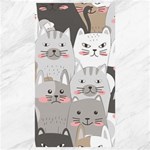 Cute Cats Seamless Pattern Canvas 40  x 72 