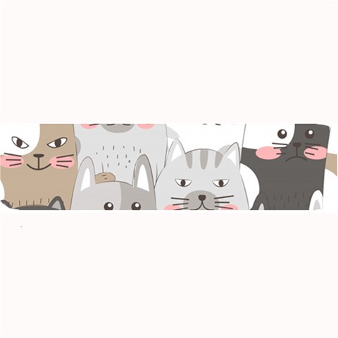 Cute Cats Seamless Pattern Large Bar Mat from ArtsNow.com 32 x8.5  Bar Mat