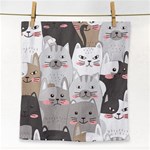 Cute Cats Seamless Pattern Face Towel