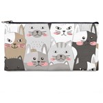 Cute Cats Seamless Pattern Pencil Case