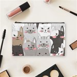 Cute Cats Seamless Pattern Cosmetic Bag (Medium)