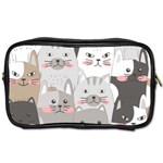 Cute Cats Seamless Pattern Toiletries Bag (Two Sides)