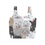 Cute Cats Seamless Pattern Full Print Recycle Bag (S)