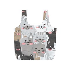 Cute Cats Seamless Pattern Full Print Recycle Bag (S) from ArtsNow.com Back