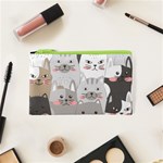 Cute Cats Seamless Pattern Cosmetic Bag (XS)