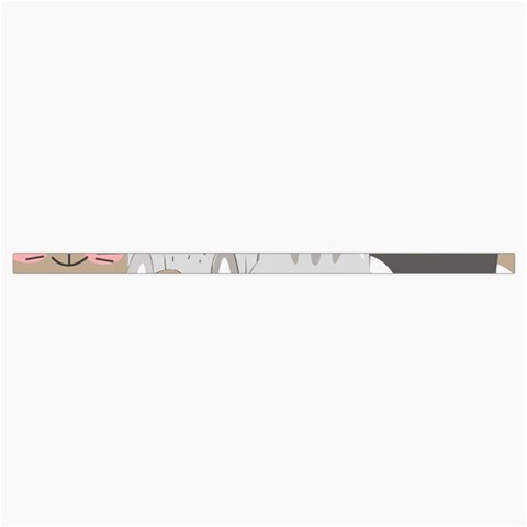 Cute Cats Seamless Pattern Roll Up Canvas Pencil Holder (M) from ArtsNow.com Strap