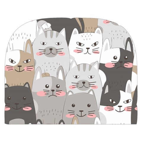 Cute Cats Seamless Pattern Make Up Case (Small) from ArtsNow.com Back
