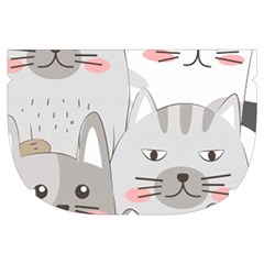 Cute Cats Seamless Pattern Make Up Case (Small) from ArtsNow.com Side Right