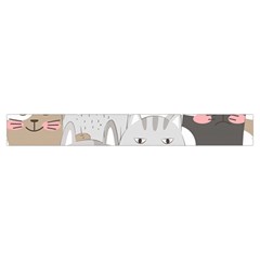 Cute Cats Seamless Pattern Make Up Case (Small) from ArtsNow.com Zipper Tape Front