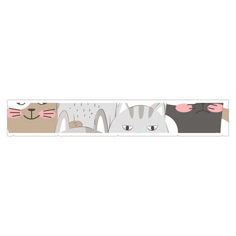 Cute Cats Seamless Pattern Make Up Case (Medium) from ArtsNow.com Zipper Back