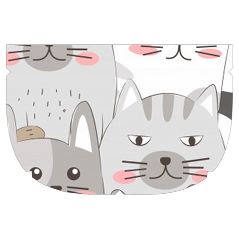 Cute Cats Seamless Pattern Make Up Case (Large) from ArtsNow.com Side Right