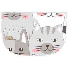 Cute Cats Seamless Pattern Make Up Case (Large) from ArtsNow.com Side Right