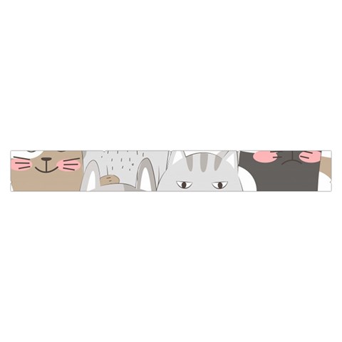 Cute Cats Seamless Pattern Make Up Case (Large) from ArtsNow.com Zipper Back