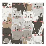 Cute Cats Seamless Pattern Banner and Sign 4  x 4 