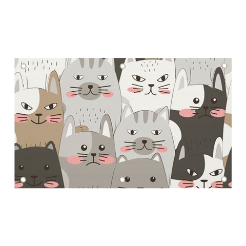 Cute Cats Seamless Pattern Banner and Sign 5  x 3  from ArtsNow.com Front