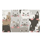 Cute Cats Seamless Pattern Banner and Sign 5  x 3 