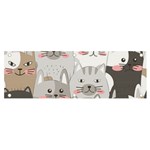 Cute Cats Seamless Pattern Banner and Sign 6  x 2 