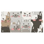 Cute Cats Seamless Pattern Banner and Sign 6  x 3 