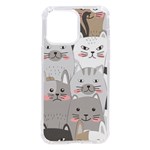 Cute Cats Seamless Pattern iPhone 14 Pro Max TPU UV Print Case