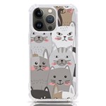 Cute Cats Seamless Pattern iPhone 13 Pro TPU UV Print Case