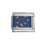 Cat-cosmos-cosmonaut-rocket Italian Charm (9mm)