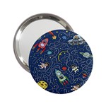 Cat-cosmos-cosmonaut-rocket 2.25  Handbag Mirrors