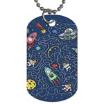 Cat-cosmos-cosmonaut-rocket Dog Tag (Two Sides)