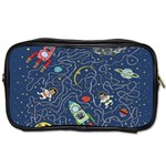 Cat-cosmos-cosmonaut-rocket Toiletries Bag (Two Sides)