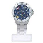 Cat-cosmos-cosmonaut-rocket Plastic Nurses Watch