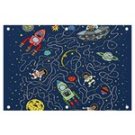 Cat-cosmos-cosmonaut-rocket Banner and Sign 6  x 4 