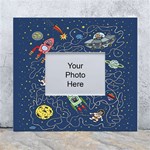 Cat-cosmos-cosmonaut-rocket White Wall Photo Frame 5  x 7 