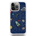 Cat-cosmos-cosmonaut-rocket iPhone 13 Pro TPU UV Print Case