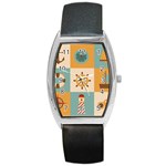 Nautical-elements-collection Barrel Style Metal Watch