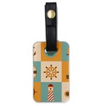 Nautical-elements-collection Luggage Tag (one side)