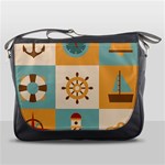 Nautical-elements-collection Messenger Bag