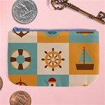 Nautical-elements-collection Large Coin Purse