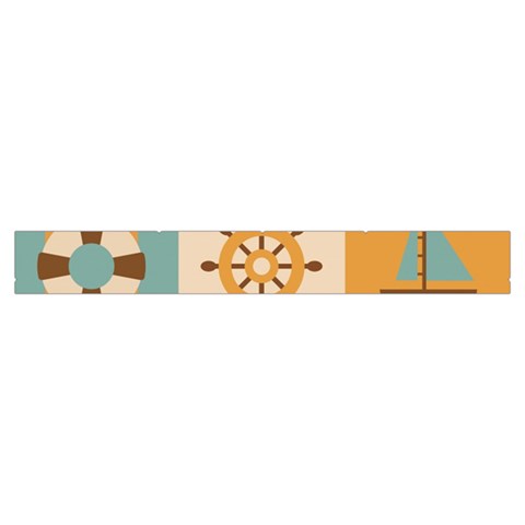 Nautical Zipper Tape Front