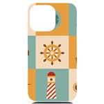 Nautical-elements-collection iPhone 14 Pro Max Black UV Print Case