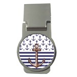 Anchor-background-design Money Clips (Round) 