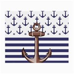 Anchor-background-design Small Glasses Cloth (2 Sides)