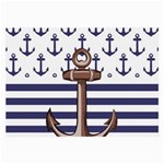 Anchor-background-design Large Glasses Cloth (2 Sides)