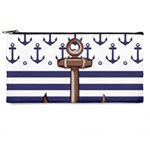 Anchor-background-design Pencil Case