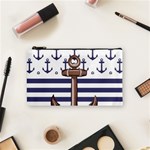 Anchor-background-design Cosmetic Bag (Small)