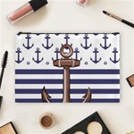 Anchor-background-design Cosmetic Bag (Large)