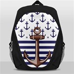 Anchor-background-design Backpack Bag