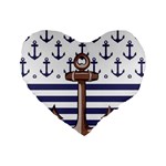 Anchor-background-design Standard 16  Premium Heart Shape Cushions