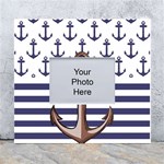 Anchor-background-design White Wall Photo Frame 5  x 7 