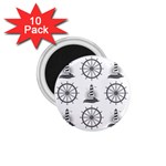 Marine-nautical-seamless-pattern-with-vintage-lighthouse-wheel 1.75  Magnets (10 pack) 