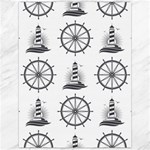 Marine-nautical-seamless-pattern-with-vintage-lighthouse-wheel Canvas 12  x 16 